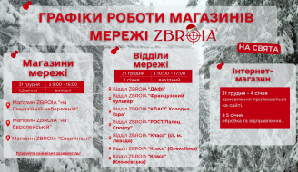 График работы сети в Новогодний период!