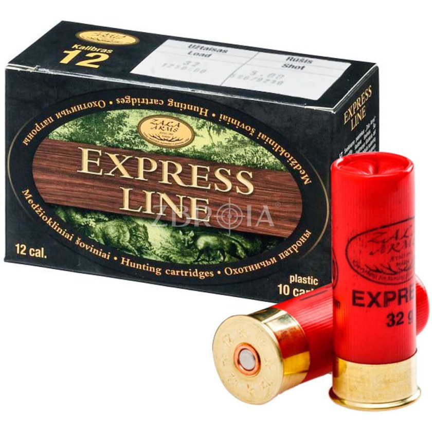 Патрон Zala Arms Express кал. 12/70 дробь №4/0, навеска 32 гр