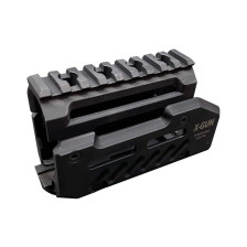 Цівка X-GUN Handguard для АКС-74У (алюміній) чорна фото 4