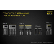 Акумулятор літієвий Nitecore NL1826 18650 Li-Ion 3.7V 2600 mAh фото 10