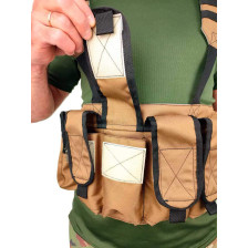 Разгрузочная система LeRoy Tactical под 4 магазина АК и 2 гранаты (койот) фото 4