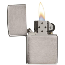 Запальничка Zippo 200 "Brush Fnish Chrome" фото 3