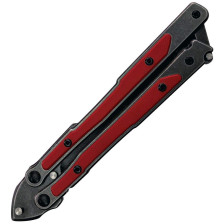 Нож-бабочка Mr. Blade MadCap Red Black Stonewash фото 7