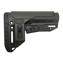 Приклад DLG TBS Compact PCP (Mil-Spec) с регулируемой щекой, олива фото 2