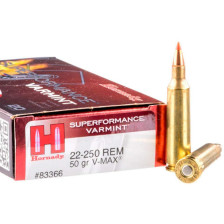 Патрон Hornady Superformance кал. 22-250 Rem пуля V-Max, масса 3.2 гр/50 гран фото 2