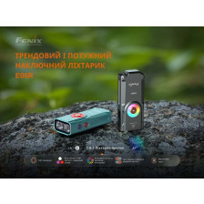 Фонарь наключный Fenix E06R серый фото 7