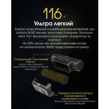 Ліхтар налобний Nitecore NU40 фото 10