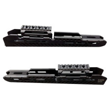 Тактична цівка X-GUN Handguard для АК-47/74/АКМ (алюміній) чорна фото 4