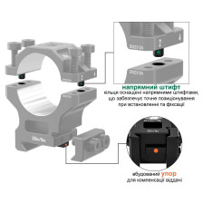 Кольца Discovery Scope Mount Rings 7075AL (30 мм) Medium на Picatinny. ВН - 17 мм фото 10