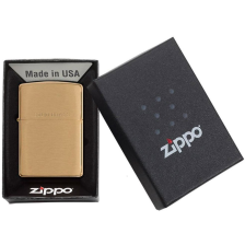 Запальничка ZIPPO 204 Br Fin Solid Brass фото 4