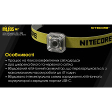 Ліхтар налобний Nitecore NU05 KIT V2 фото 27