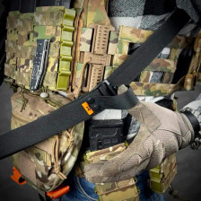 Ремень RAGNAROK TYR carbine оружейный одно/двухточечный с дополнительным креплением. Черный фото 3