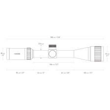 Прицел Hawke Vantage 4-12х40 AO .17HMR IR фото 5