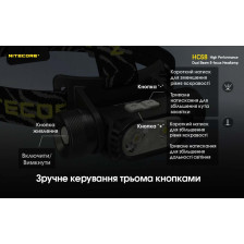 Ліхтар налобний Nitecore HC68 фото 18
