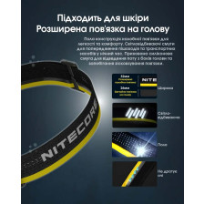 Ліхтар налобний Nitecore NU50 фото 11