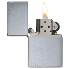 Запальничка ZIPPO 230 Brushed Chrome Vintage with Slashes фото 2
