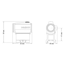 Коллиматорный прицел Holosun HS403C 2MOA Red Dot Sight фото 7