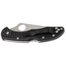 Нож складной Spyderco Delica 4 Flat Ground Black фото 3