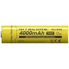 Акумулятор літієвий Nitecore NL1840 Li-Ion 18650 3.6V (4000mAh) фото 2