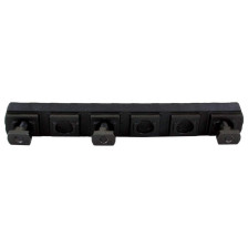 Планка DLG Tactical (DLG-113) для M-LOK, профіль Picatinny/Weaver (11 слотів) чорна фото 2