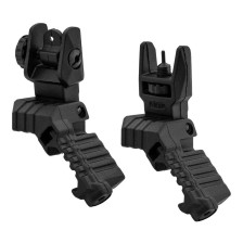 Набор: угловые целик и мушка DLG Tactical (DLG-184) OFFSET Low Profile на планку Picatinny фото 6
