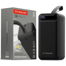 Повербанк Titanum 741S 50000mAh 22.5W Black фото 4