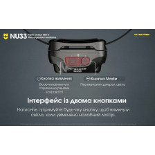 Ліхтар налобний Nitecore NU33 фото 17