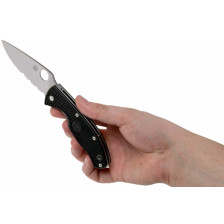 Ніж Spyderco Tenacious Lightweight Half Serrated (C122PSBK) фото 8