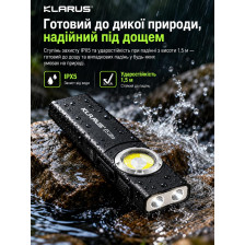 Ультратонкий EDC-ліхтар із трьома джерелами світла Klarus E5 Ultra Green фото 12