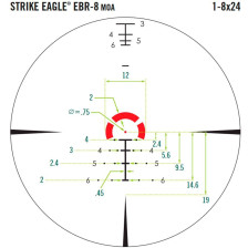 Прицел Vortex Strike Eagle 1-8х24 FFP EBR-8 (MOA) фото 2