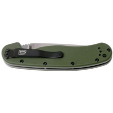 Нож складной Ontario Knife RAT I Linerlock Oliage green фото 4