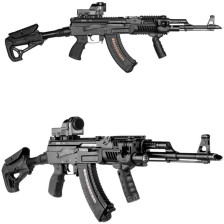 Приклад FAB Defense GL-CORE S CP с регулируемой щекой, без трубы (полимер) черный фото 3