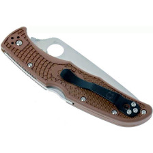 Ніж Spyderco Endura 4 Flat Ground Brown (C10FPBN) фото 5