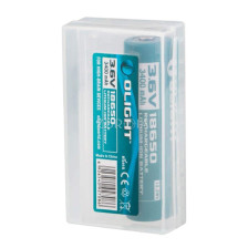 Акумулятор літієвий Olight 18650 3.6V 3400mAh з кейсом фото 4