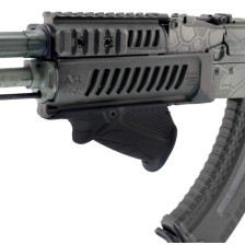 Передняя рукоятка-упор DLG Tactical (DLG-049) горизонтальная на Picatinny (полимер) черная фото 4