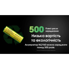 Акумулятор літієвий Nitecore NL2160 Li-Ion 21700 3.6V (6000mAh) фото 12