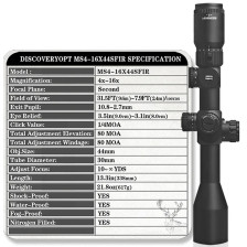 Прицел DISCOVERY Optics  MS 4-16X44 SFIR SFP-MOA (30 мм, подсвечивание) фото 8