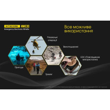 Ліхтар сигнальний+свисток Nitecore NWE30 фото 14