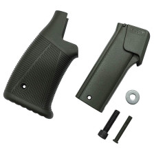 Пистолетная рукоятка DLG Tactical (DLG-182) для AR-15 (полимер) обрезиненная, олива фото 6