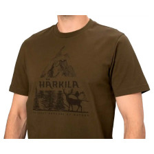 Футболка Harkila Nature S/S  T-Shirt (4ХL, Зеленый) фото 3
