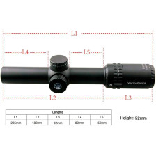 Оптичний приціл Vector Optics Grimlock GenII 1-6x24 SFP Illum фото 6