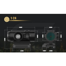 Призматический коллиматорный прицел Spina Prince 1x24 фото 5