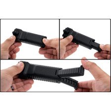 Передня рукоятка-сошки Strike Industries Bipod Grip на Picatinny (полімер) чорна фото 7