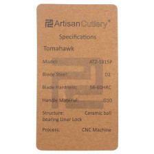 Нож Artisan Tomahawk SW G10 фото 3