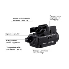Фонарь Olight Baldr S Green Laser. Цвет - чёрный фото 18