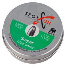 Пульки Spoton Sniper (4.5 мм, 1.1 гр, 175 шт.) фото 2