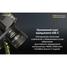 Ліхтар налобний Nitecore HC68 фото 16