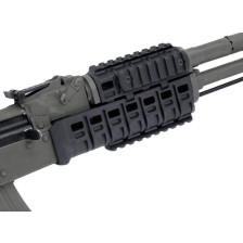 Цевье DLG Tactical (DLG-136) для АК-47/74 c планкой Picatinny + слоты M-LOK (полимер) черное фото 5