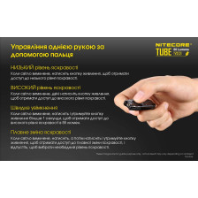 Ліхтар наключний Nitecore TUBE v2.0 2026 жовтий фото 11