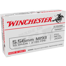 Патрон Winchester кал. 223 Rem куля FMJ, маса 3.56 гр/55 гран фото 2